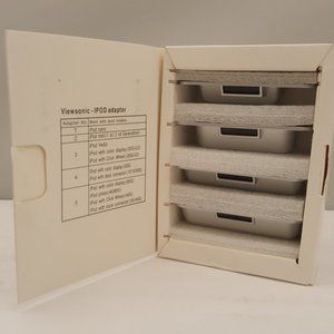 VIEWSONIC - iPOD Adaptor Set [ for ViewDock Monitors ] 4 Adapters UNUSED